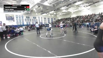 115 lbs Champ. Round 2 - Dalia Zidan, Canyon (Anaheim) vs Maggie Cornish, Tesoro