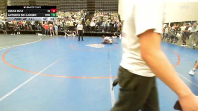 128-I lbs Consi Of 16 #1 - Lucas Ruiz, Old Bridge vs Anthony Schlosser, 5 Points Wrestling Club