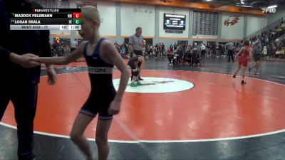 77 lbs Quarterfinal - Maddox Feldmann, Marion Wolves vs Logan Skala, DC Elite