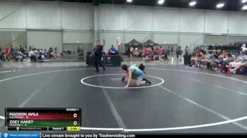 100 lbs Round 1 (8 Team) - Madison Avila, California vs Zoey Haney, Missouri 1