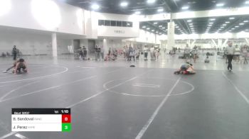 144 lbs Quarterfinal - Brandon Sandoval, Rancho Mirage HS vs Jose Perez, Hyperbolic WC