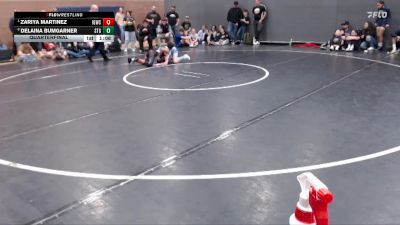 94 lbs Quarterfinal - Zariya Martinez, Idaho Gold Wrestling Club vs Delaina Bumgarner, Small Town Grims