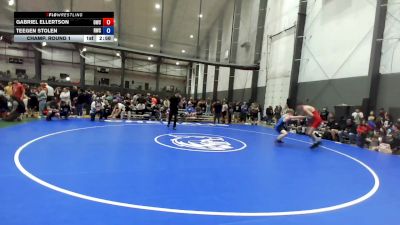 Junior FS - 157 lbs Champ. Round 1 - Gabriel Ellertson, Outlaw Wrestling Club vs Teegen Stolen, Rebels Wrestling Club