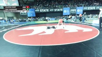 Boys 1A 106 lbs Cons. Round 4 - Colston Pavey, Castle Rock vs Tony Rodriguez, Cashmere