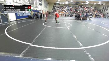 140 lbs Cons. Round 2 - Raya Reyes, Etiwanda vs Paulina Alvasarez, Indian Springs