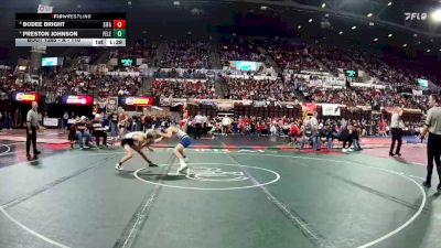 A - 110 lbs Semifinal - Bodee Bright, Sidney / Fairview vs Preston Johnson, Fergus (Lewistown)