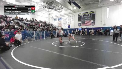 125 lbs Quarterfinal - Kayla Pablo, Cypress vs Sofia Fernandez, Camarillo