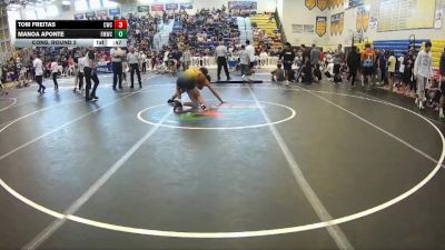 126 lbs Cons. Round 2 - Tom Freitas, Cowboy Wrestling Club vs Manoa Aponte, Fort Myers Wrestling Club