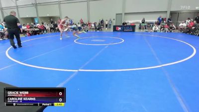 110 lbs Round 1 (8 Team) - Gracie Webb, Arkansas Red vs Caroline Kearns, Ohio Blue