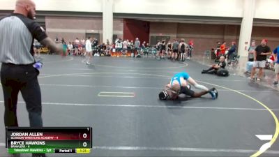 125 lbs Round 2 (6 Team) - Jordan Allen, Glasgow Wrestling Academy vs Bryce Hawkins, Brawlers