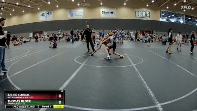 100 lbs Round 4 (6 Team) - Asher Cabral, Mat Assassins Black vs Thomas Block, Kardiac Kidz