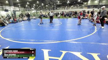100 lbs Finals (2 Team) - Nick Novario, GREAT NECK WC - GOLD vs Matthew Akins, NORTH CAROLINA WRESTLING FACTORY