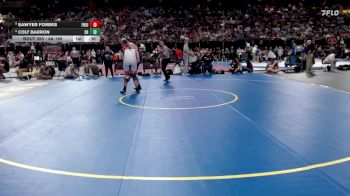4A 190 lbs Cons. Round 3 - Sawyer Forbes, Fruitland vs Colt Barron, Snake River