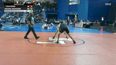 138 lbs Prelim - Michael Archvadze, River Dell Regional vs Cole Speer, Brecksville