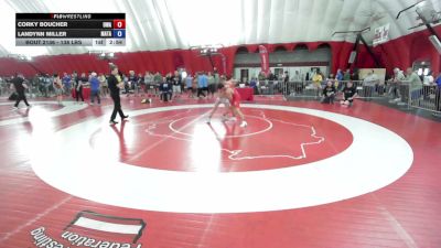 138 lbs Champ. Rd Of 16 - Corky Boucher, Ubasa Wrestling Academy vs Landynn Miller, Mauston Talons