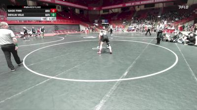 190 lbs D1 - Semi-finals (fri 7:30pm.) - Devlin Vele, Bay Port vs Gage Finn, Arrowhead
