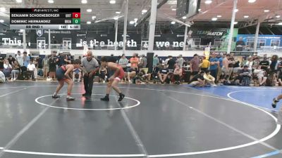 122 lbs Rr Rnd 1 - Benjamin Schoeneberger, Grit Mat Club Red - HSC vs Dominic Hernandez, Broad Axe Gold - HSC