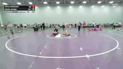 80 lbs Rr Rnd 2 - Rayla Mongosa, Indiana Outlaws Bronze - EL vs Brody Myers, Mat Warriors - EL