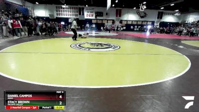 126 lbs Cons. Round 5 - Daniel Campos, Indio vs Stacy Brown, Paloma Valley