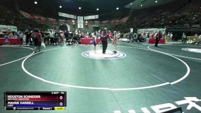 92 lbs Cons. Round 2 - Houston Schneider, Red Wave Wrestling vs Mavrik Harrell, LAWC