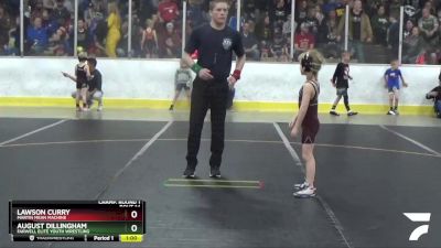 49 lbs Champ. Round 1 - Lawson Curry, Martin Mean Machine vs August Dillingham, Farwell Elite Youth Wrestling