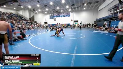 160 lbs Cons. Semi - Dylan Kessler, Clear Creek Middle School vs Gustavo Lucio, Gering Junior High