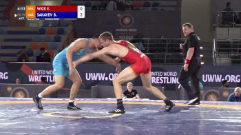 79 kgs Quarterfinal - Evan Wick (USA) vs Bolat Sakayev (KAZ)