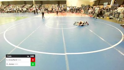 55B-B2 lbs Final - Caleb Crawford, Power Half Wrestling Academy vs Dennis Jones, Overtime