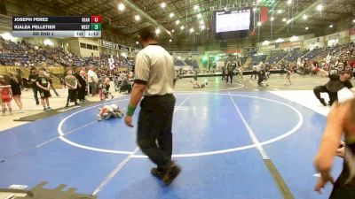 49 lbs Rr Rnd 3 - Joseph Perez, Bear Cave WC vs Kialea Pelletier, Westy Futures