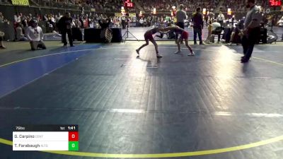 75 lbs Quarterfinal - Geno Carpino, Central Bucks vs Trenton Farabaugh, Altoona