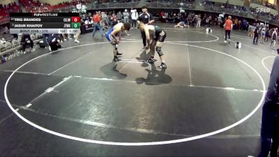 175 lbs Cons. Semi - Trig Brandes, Central City JR. Wrestling vs Jasur Khaitov, Junior Titans Wrestling Club