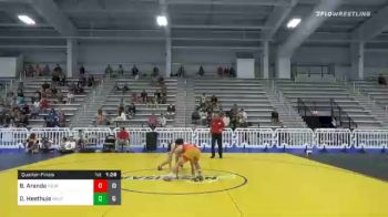 113 lbs Quarterfinal - Benjamin Aranda, Young Guns Orange vs Drew Heethuis, Team Shutt North