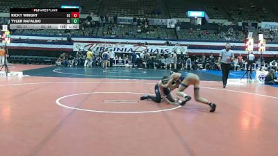 150 lbs Quarters & Wb (16 Team) - Ricky Wright, Orange County vs Tyler Rafalski, Ocean Lakes