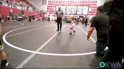43 lbs Consi Of 8 #2 - Axton Marvin, Yukon Wrestling Academy vs Everett Collard, Standfast