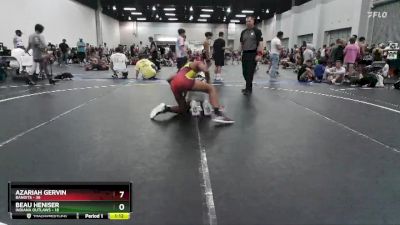 115 lbs Round 6 (10 Team) - Beau Heniser, Indiana Outlaws vs Azariah Gervin, Bandits