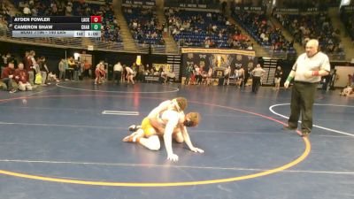 140 lbs Round Of 32 - Ayden Fowler, Lackawanna Trail vs Cameron Shaw, Chartiers-Houston
