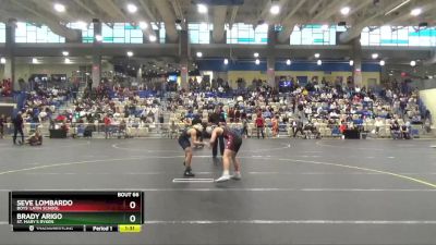 138 lbs Champ. Round 2 - Brady Arigo, St. Mary`s Ryken vs Seve Lombardo, Boys` Latin School