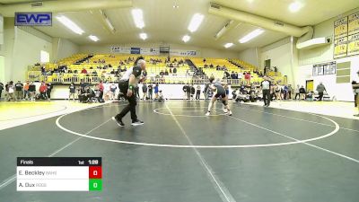 135 lbs Final - Emily Beckley, Broken Arrow Girls HS vs Anna Dux, Rogers High School Girls