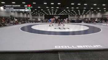 144 lbs 1st Place Match - Quincey Crawford, BullTrained Wrestling vs Luke Cline, Greater Heights Wrestling