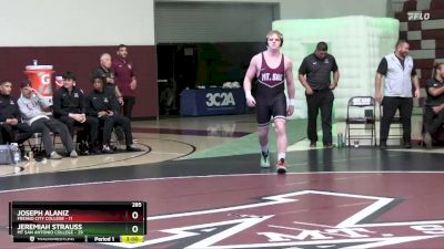 285 lbs Finals (2 Team) - Joseph Alaniz, Fresno City College vs Jeremiah Strauss, Mt San Antonio College