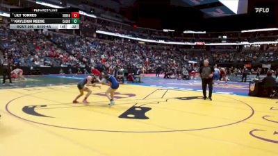 G100-4A 5th Place Match - Kayleigh Reese, Calhan High School Girls vs Lily Torres, Sedgwick County/Fleming Girls Girls