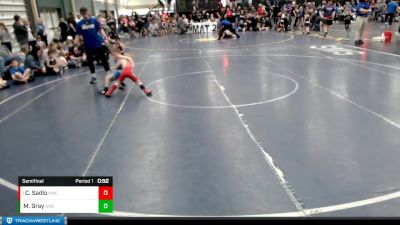 48-52 lbs Semifinal - Cooper Sadlo, Amherst vs Mikey Gray, Duncan Wrestling Club