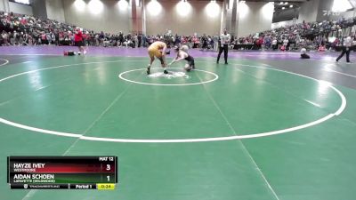 150 lbs Cons. Round 6 - Aidan Schoen, Lafayette (Wildwood) vs Hayze Ivey, Westmoore