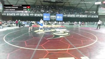 Boys 1B/2B 190 Cons. Round 1 - Alex George, Chief Leschi vs Hayden Steward, Okanogan