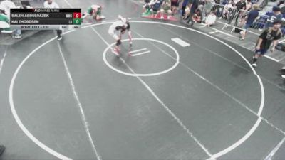 132 lbs Cons. Round 3 - Kai Thordsen, Lab Academy vs Saleh Abdulrazek, Warriors Wrestling Club
