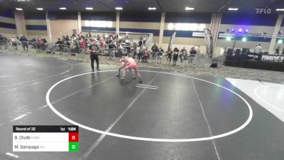 106 lbs Round Of 32 - Brenner Clyde, Hurricane Tigers vs Madyx Sampaga, Hui Makoa WC