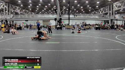 144 lbs Placement (4 Team) - Miles Hinson, Mat Assassins Black vs Nate Keller, Team Shutt Garnett Trained