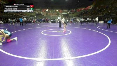 130 lbs Quarterfinal - Ahlexis Terry, Morro Bay vs Jazrine Nieto, Redwood -Visalia