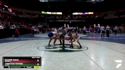 4A 145 lbs Champ. Round 1 - Christian Maynes, Silver vs Sloane Nakai, Shiprock