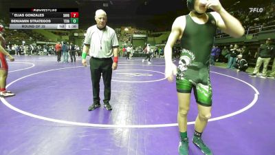 150 lbs Round Of 32 - Elias Gonzales, Sanger vs Benjamin Strategos, Tehachapi